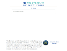 Tablet Screenshot of eyedonation.org